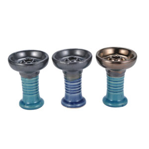 Clay Hookah Bowl Phunnel Shisha Bowl with Glaze Great for Dark Leaf Black Shisha Flavors