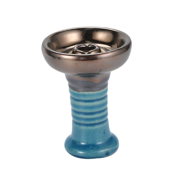 Clay Hookah Bowl Phunnel Shisha Bowl with Glaze Great for Dark Leaf Black Shisha Flavors - Image 3