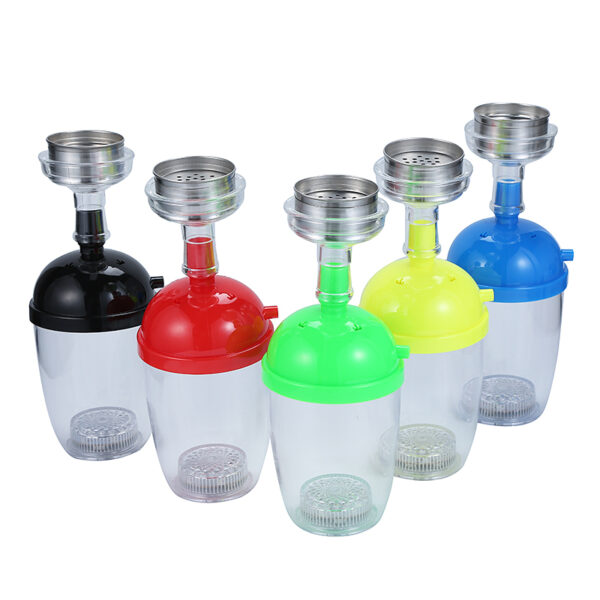 Portable Mini Acrylic Shisha Led Cup Hookah - Image 3