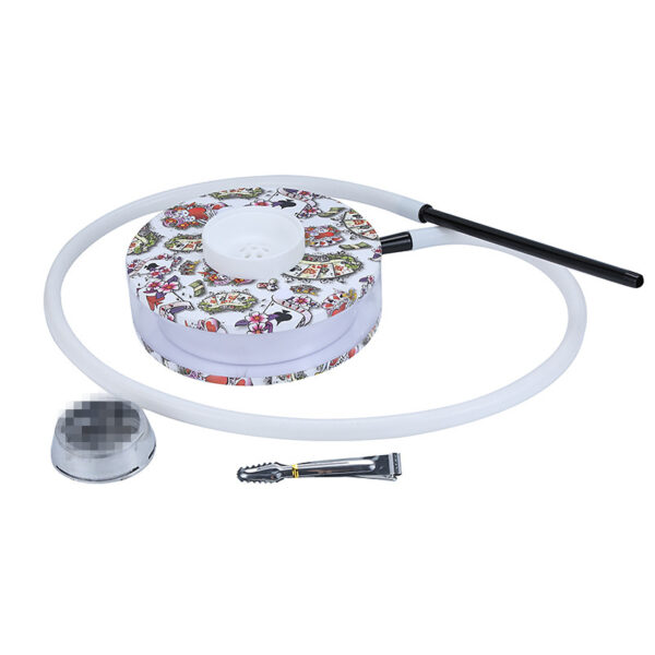 Painting Round Acrylic Hookah Set