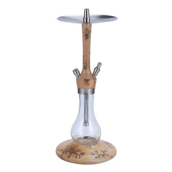Hookah Set Modern 24.5" Wookah Complete Set Luxury Wood Shisha Kit - Image 3