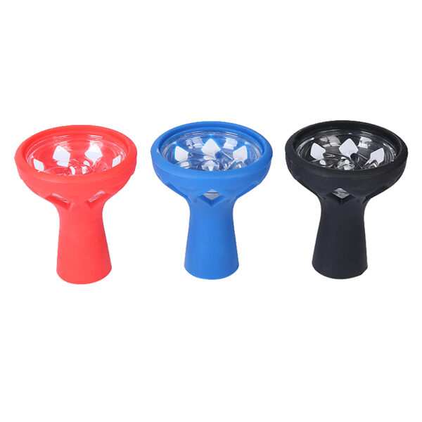 Silicone Hookah Bowl with Stainless Steel Charcoal Holder Heat Management