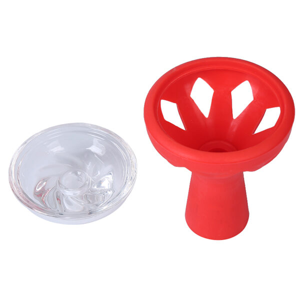 Silicone Hookah Bowl with Stainless Steel Charcoal Holder Heat Management - Image 5