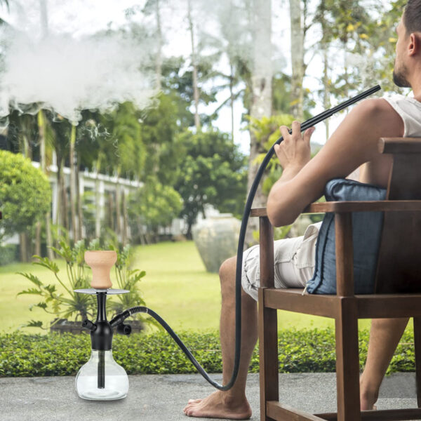 Portable Hookah Set with Everything Mini Shisha To Go Single Hose with Case - Image 4