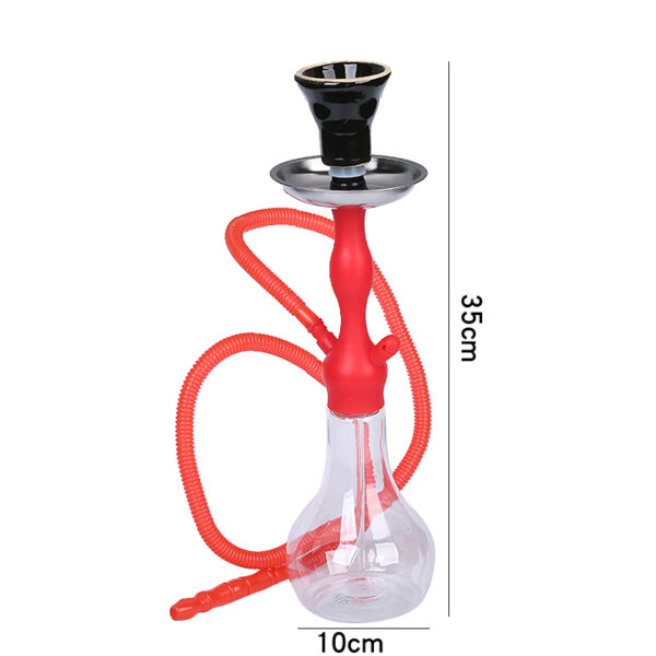 Good Quality Acrylic Portable Mini Cup Car 1 Hose Hookah - Image 2