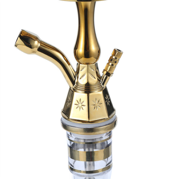 Fancy Glass Hookah Shesha Shisha Stainless Steel Hokah - Image 2