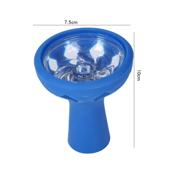 Silicone Hookah Bowl with Stainless Steel Charcoal Holder Heat Management - Image 6