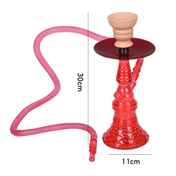 Small Size Acrylic Hookah Set With Shisha Accessories LED Light - Image 2