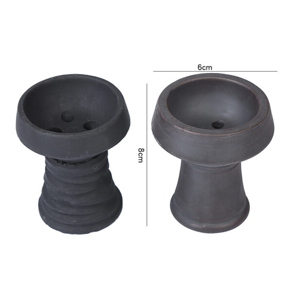 Premium Stone Black Bowl Luxury Classic Hookah Bowls for Hookah Smoking Ceramic Hookah Head - Image 5