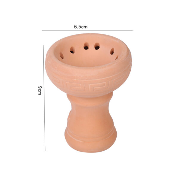 Hookah Bowl Red Clay Ceramic Shisha Pipe Nargile Tobacco Accessories - Image 6